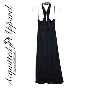 NWT Versona Full Length Black Halter Style Dress
